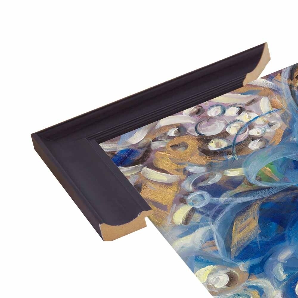 Iris Swirl-LIBO131309 Print 25.25"x26" by Li Bo