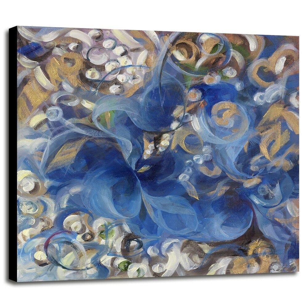 Iris Swirl-LIBO131309 Print 25.25"x26" by Li Bo