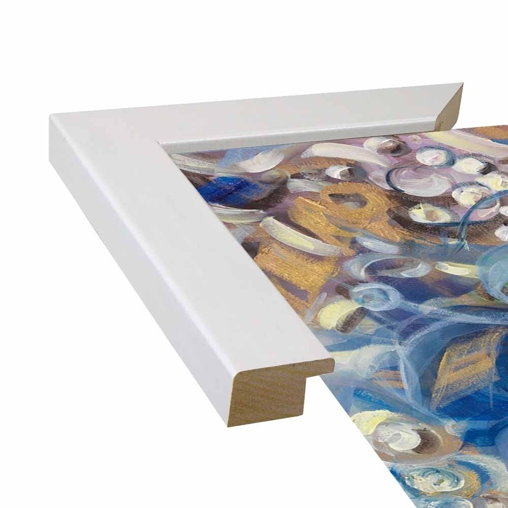 Iris Swirl-LIBO131309 Print 25.25"x26" by Li Bo