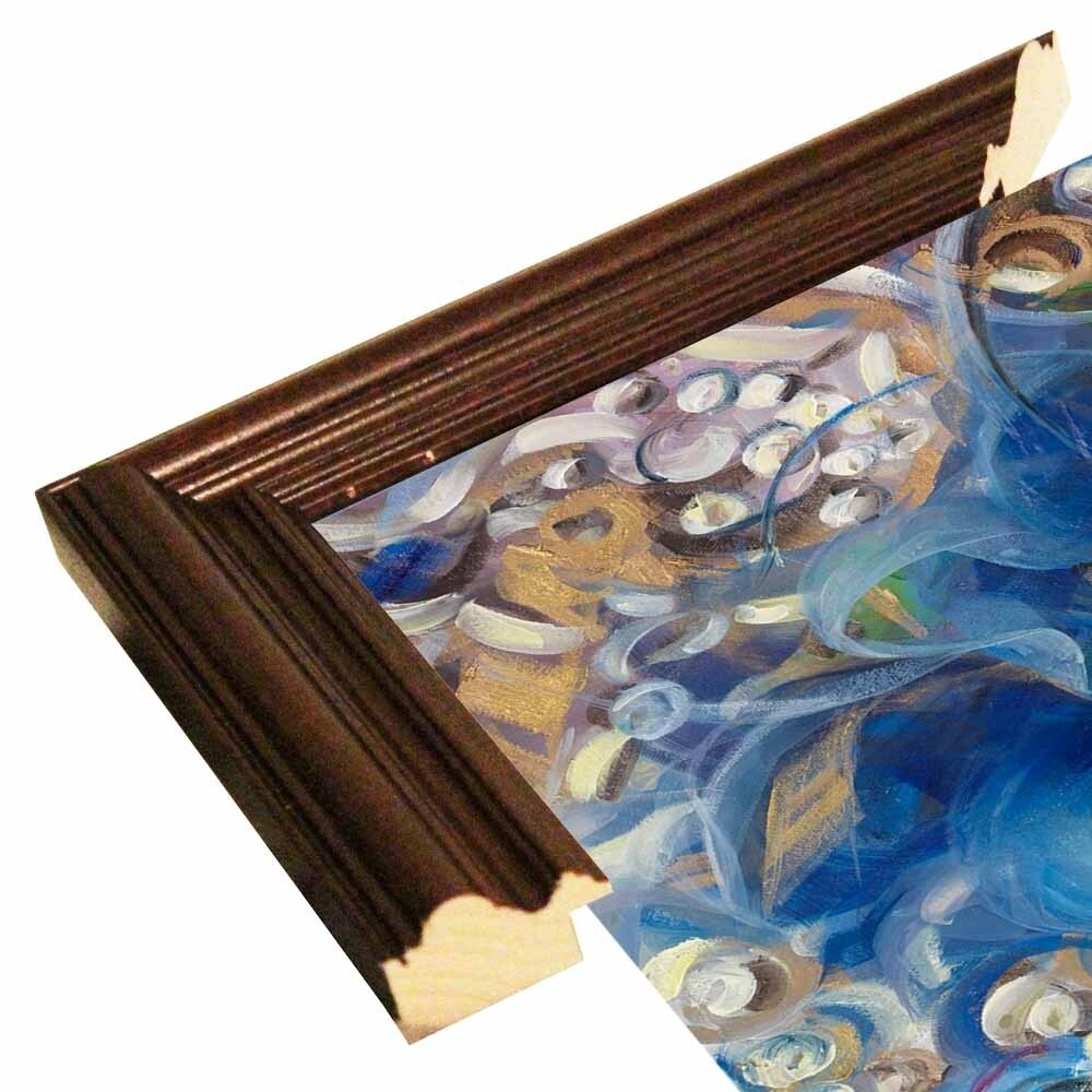 Iris Swirl-LIBO131309 Print 25.25"x26" by Li Bo
