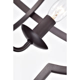 Iron Cage 4-Light Chandelier Oil Rubbed Bronze