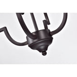 Iron Cage 4-Light Chandelier Oil Rubbed Bronze