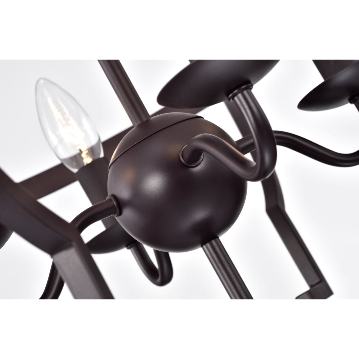 Iron Cage 4-Light Chandelier Oil Rubbed Bronze