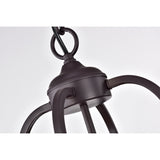 Iron Cage 4-Light Chandelier Oil Rubbed Bronze
