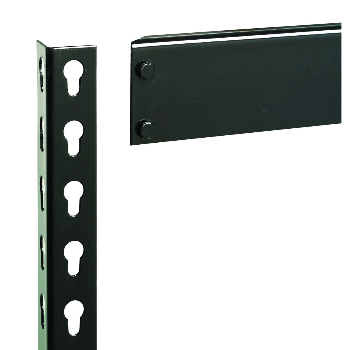 Iron Horse 3800 lb Riveted Shelving, 5-Shelf, 72"Hx36"Wx18"D, Black