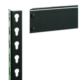 Iron Horse 3800 lb Riveted Shelving, 5-Shelf, 72"Hx36"Wx18"D, Black