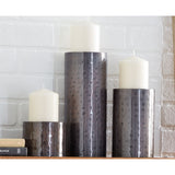Iron Industrial Candle Holder (Set of 3) - S/3 11", 7", 4"H