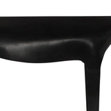 Iron Reindeer Figurine with Rustic Touches, Large, Black