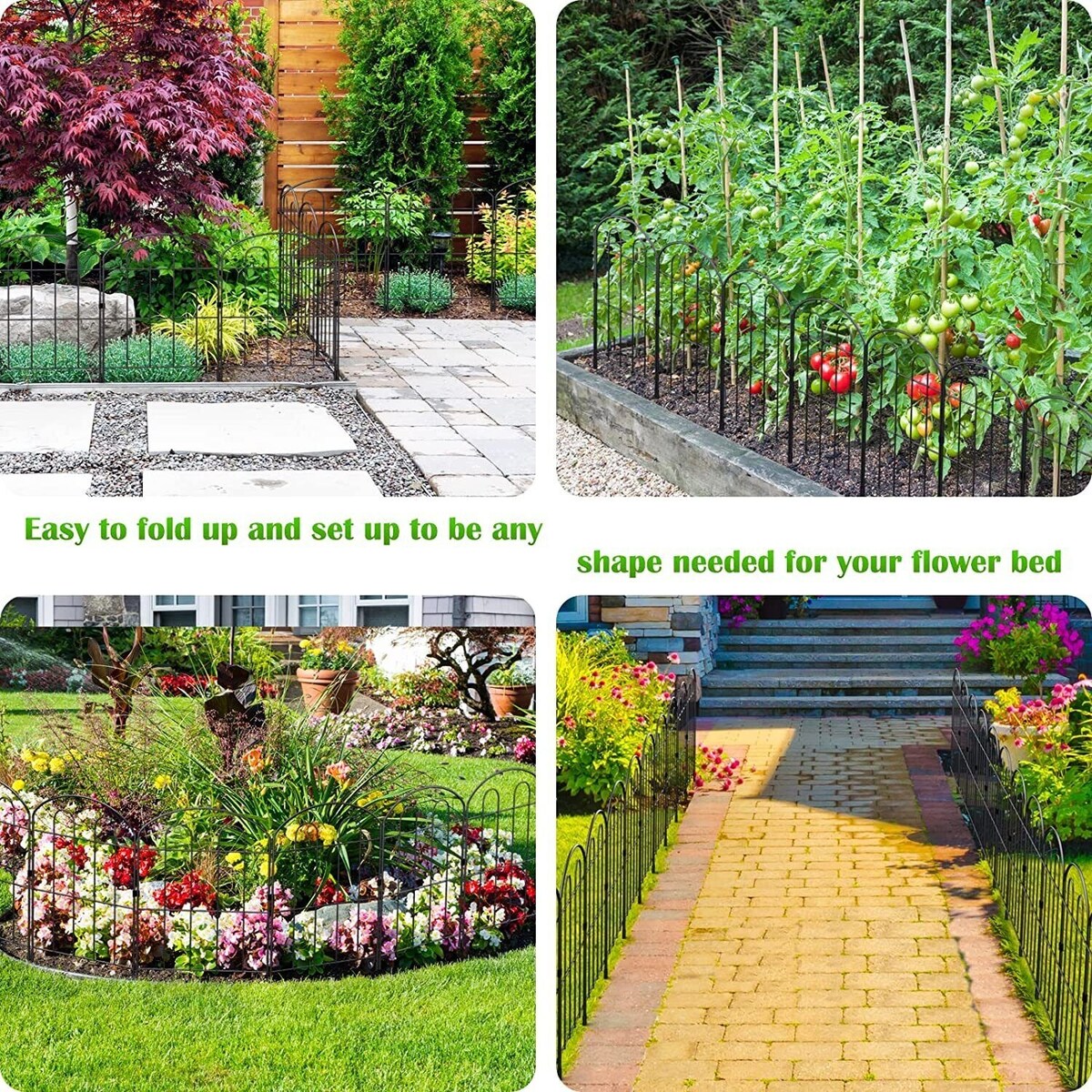 Iron Wire Decorative Garden Fence Outdoor