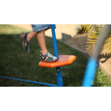 Ironkids Premier 300 Metal Swing Set with Trampoline, Spinner and Protective Sunshade
