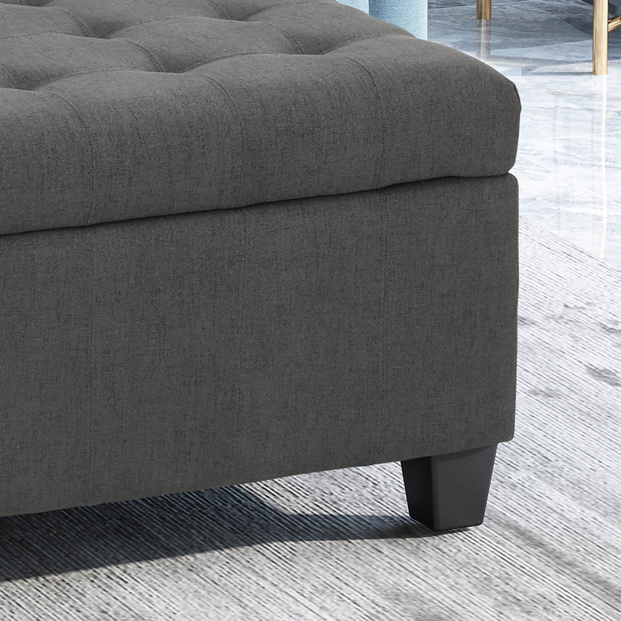Isabella Tufted Storage Ottoman by Christopher Knight Home