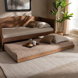 Iseline Modern and Contemporary Antique Grey Finished Wood Queen Size Platform Bed Frame