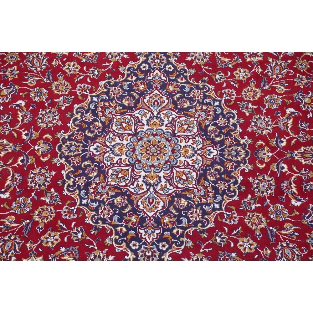 Isfahan Turkish Floral Acrylic & Wool Oriental Area Rug - 12'7" x 9'7"