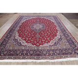 Isfahan Turkish Floral Acrylic & Wool Oriental Area Rug - 12'7" x 9'7"
