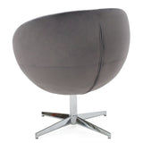 Isla Velvet Fabric Roundback Modern Chair by Christopher Knight Home