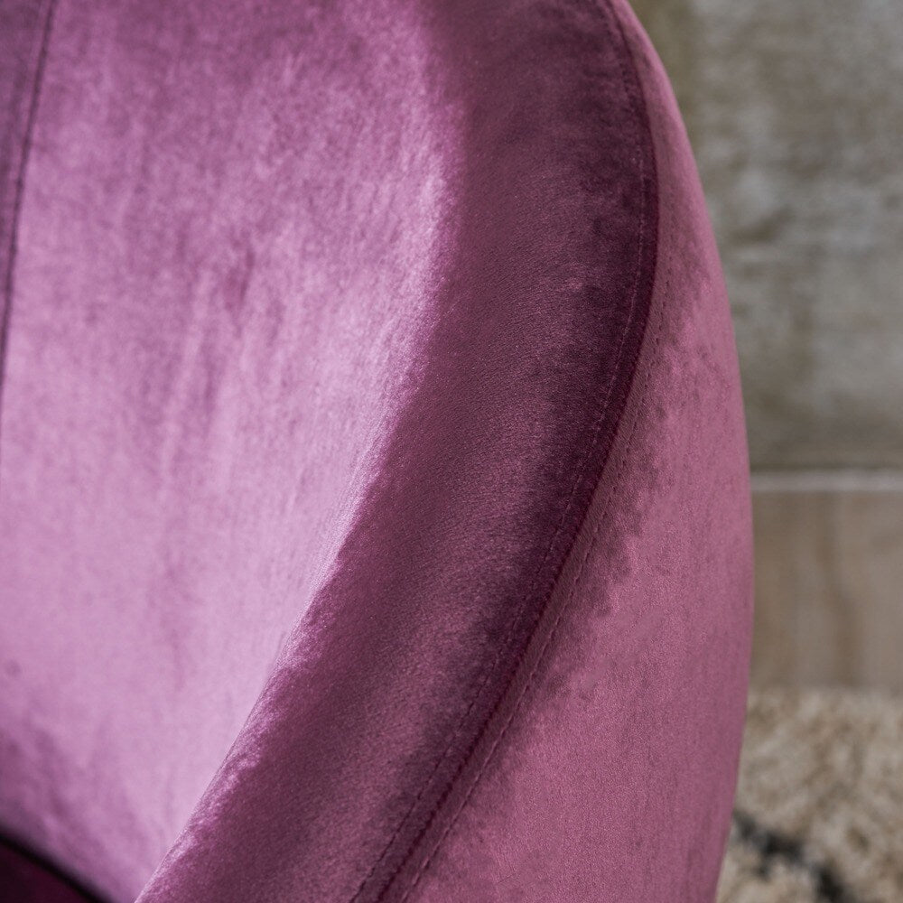 Isla Velvet Fabric Roundback Modern Chair by Christopher Knight Home
