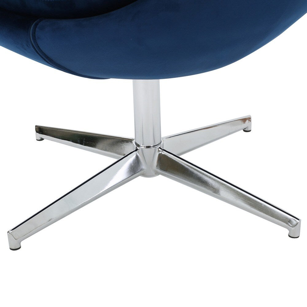 Isla Velvet Fabric Roundback Modern Chair by Christopher Knight Home