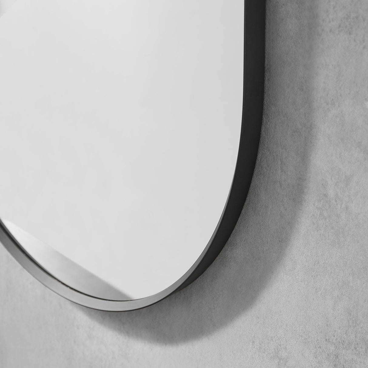 Altair Ispra Oval Bathroom/Vanity Aluminum Framed Wall Mirror - 36 in.