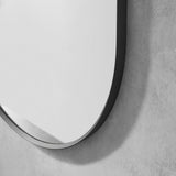 Altair Ispra Oval Bathroom/Vanity Aluminum Framed Wall Mirror - 36 in.