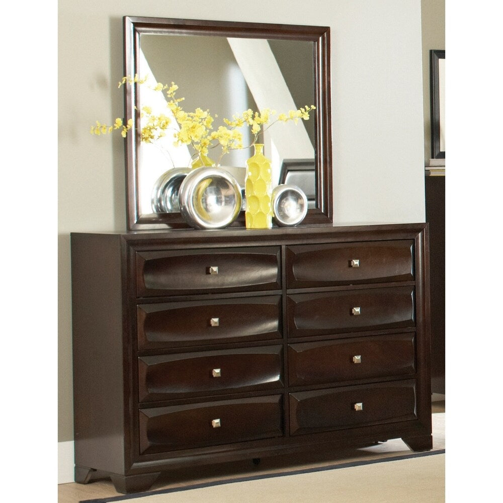 Israel Cappuccino 5-piece Storage Bedroom Set with 2 Nightstands