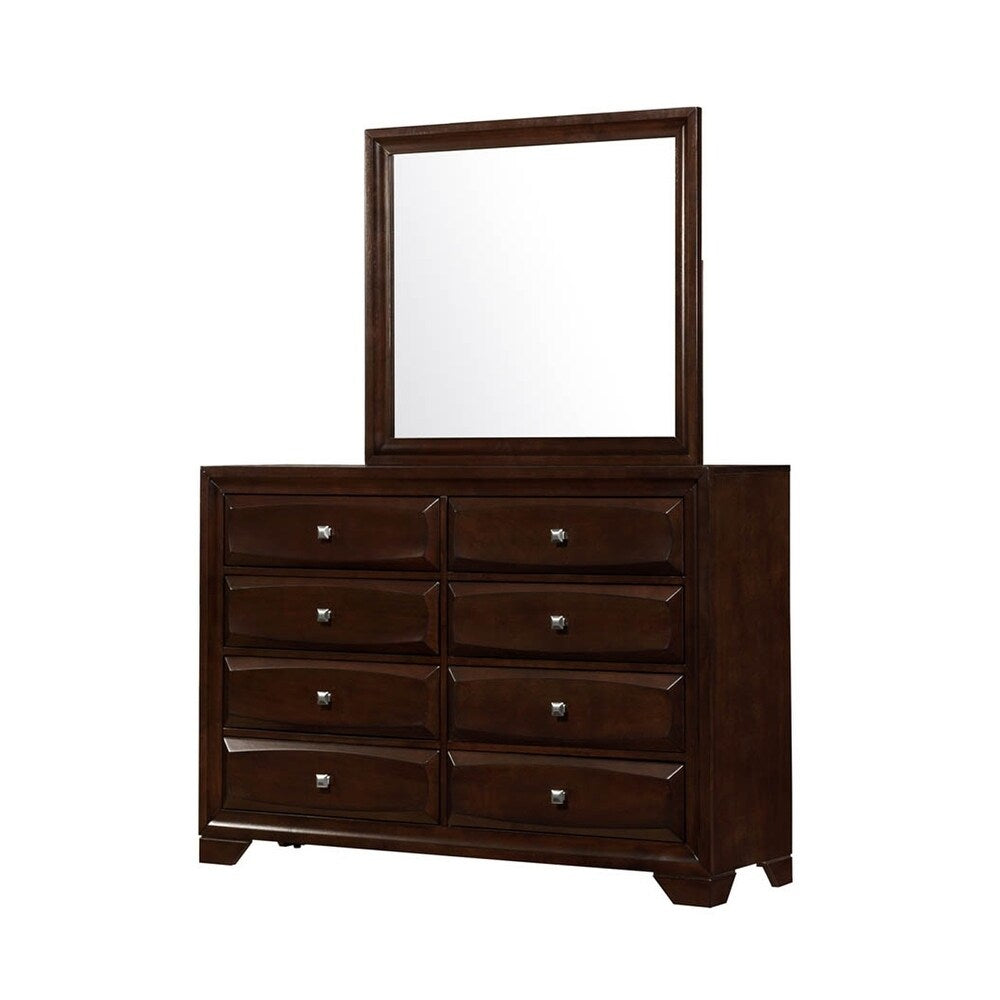 Israel Cappuccino 5-piece Storage Bedroom Set with 2 Nightstands