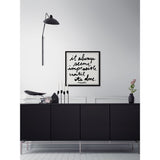 'It Always Seems Impossible Until It's Done' Framed Painting Print - Multi-Color