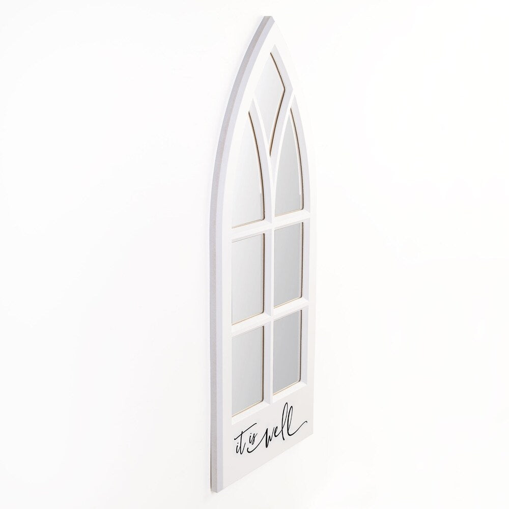 The Gray Barn 'It Is Well' Mirror - White