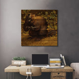 It Was Just A Twig Print On Wood by Ezra Tucker - Multi-Color