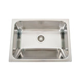 Stainless Steel Laundry Sink with Built-in Washboard