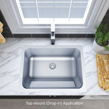 Stainless Steel Laundry Sink with Built-in Washboard