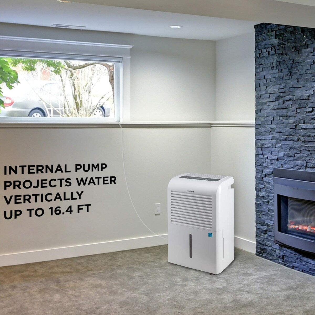 Ivation 4,500 Sq Ft Energy Star Dehumidifier with Pump