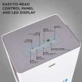 Ivation 50 Pint Energy Star Dehumidifier with Pump & Continuous Drain Hose