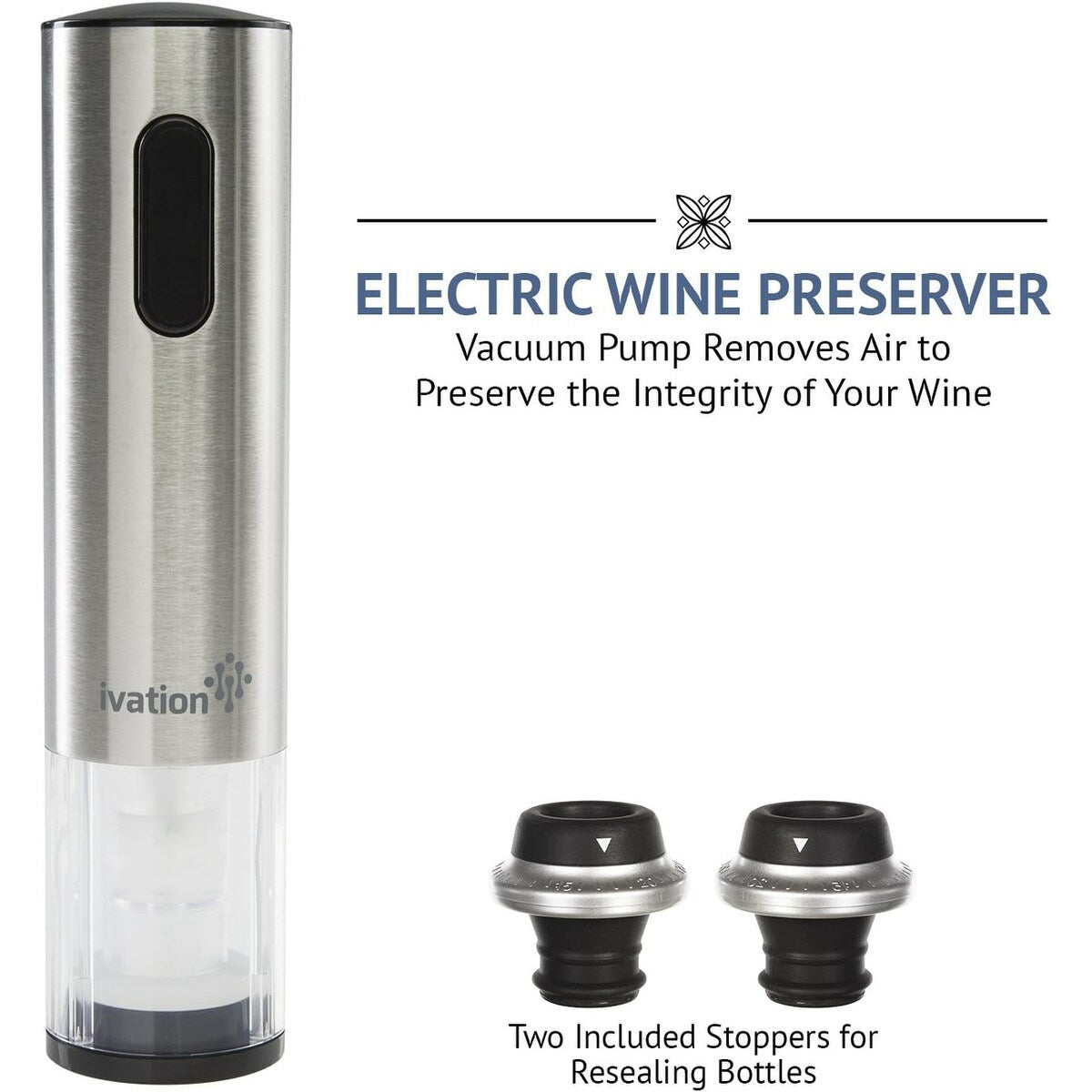 Ivation 7-Piece Electric Wine Opener Set, Deluxe Wine Opener Gift Set