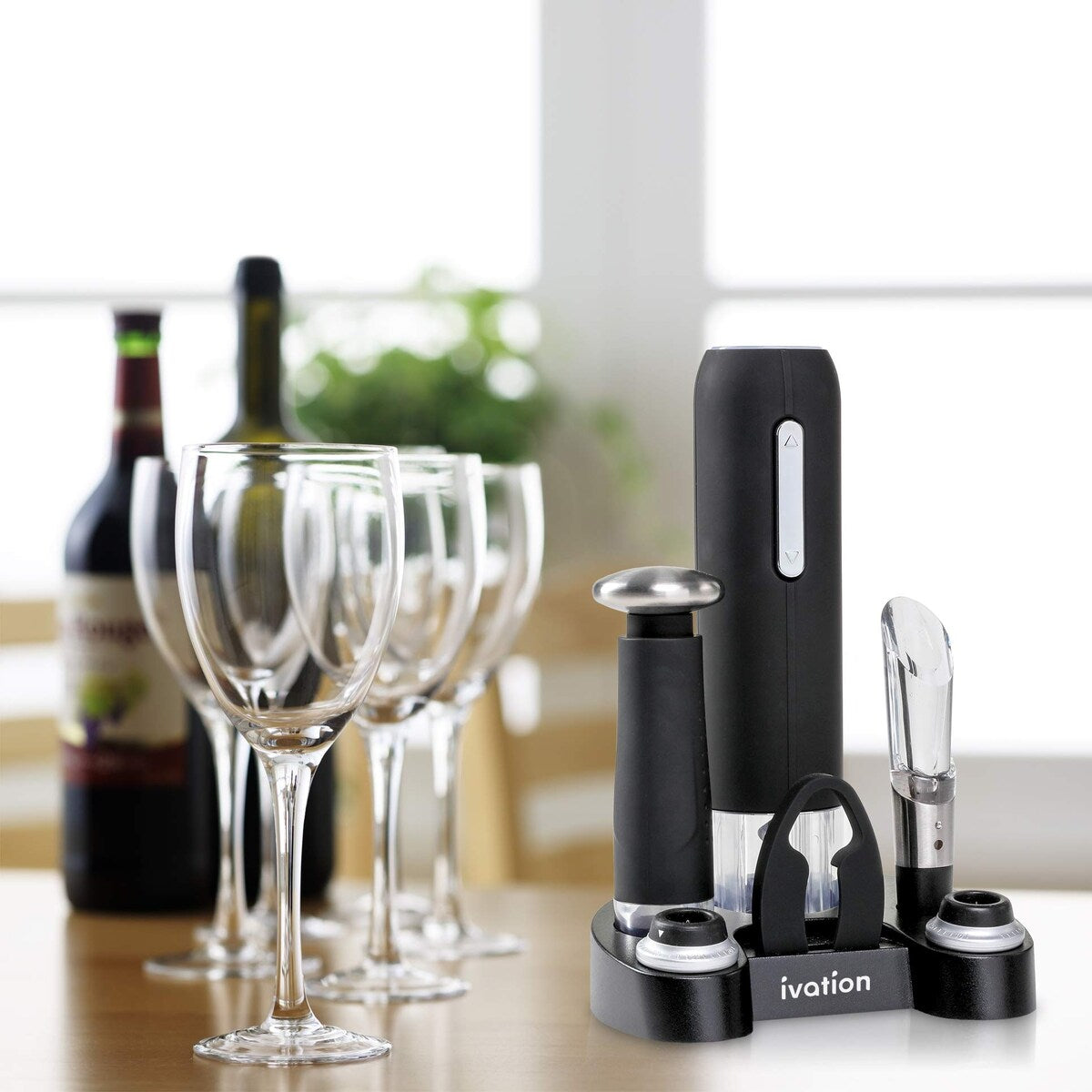 Ivation 7-Piece Electric Wine Opener Set, Deluxe Wine Opener Gift Set