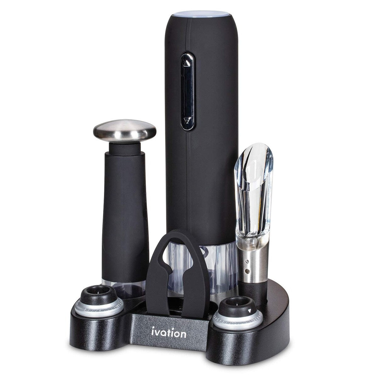 Ivation 7-Piece Electric Wine Opener Set, Deluxe Wine Opener Gift Set