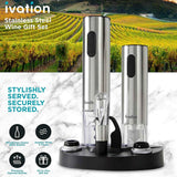 Ivation 7-Piece Electric Wine Opener Set, Deluxe Wine Opener Gift Set