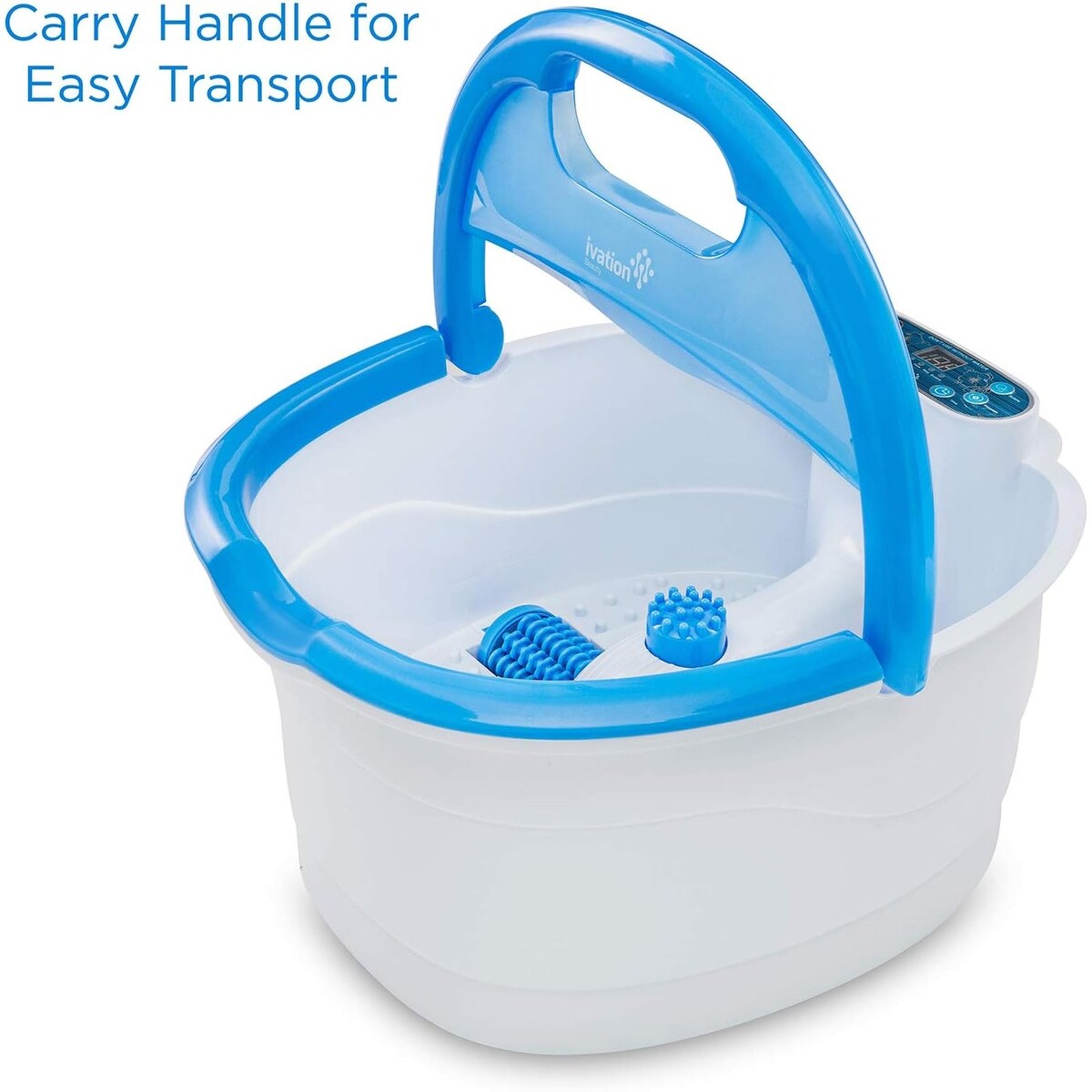 Ivation Foot Spa Massager, Pedicure Foot Spa with Heated Bath & Automatic Massage Rollers