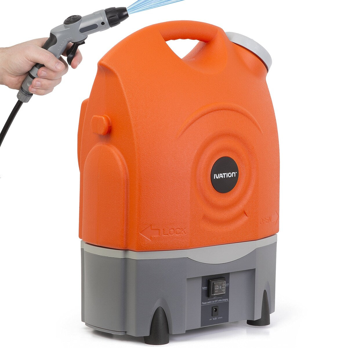Ivation Portable Electric Pressure Washer Gun with Water Tank - 4.5 Gallons