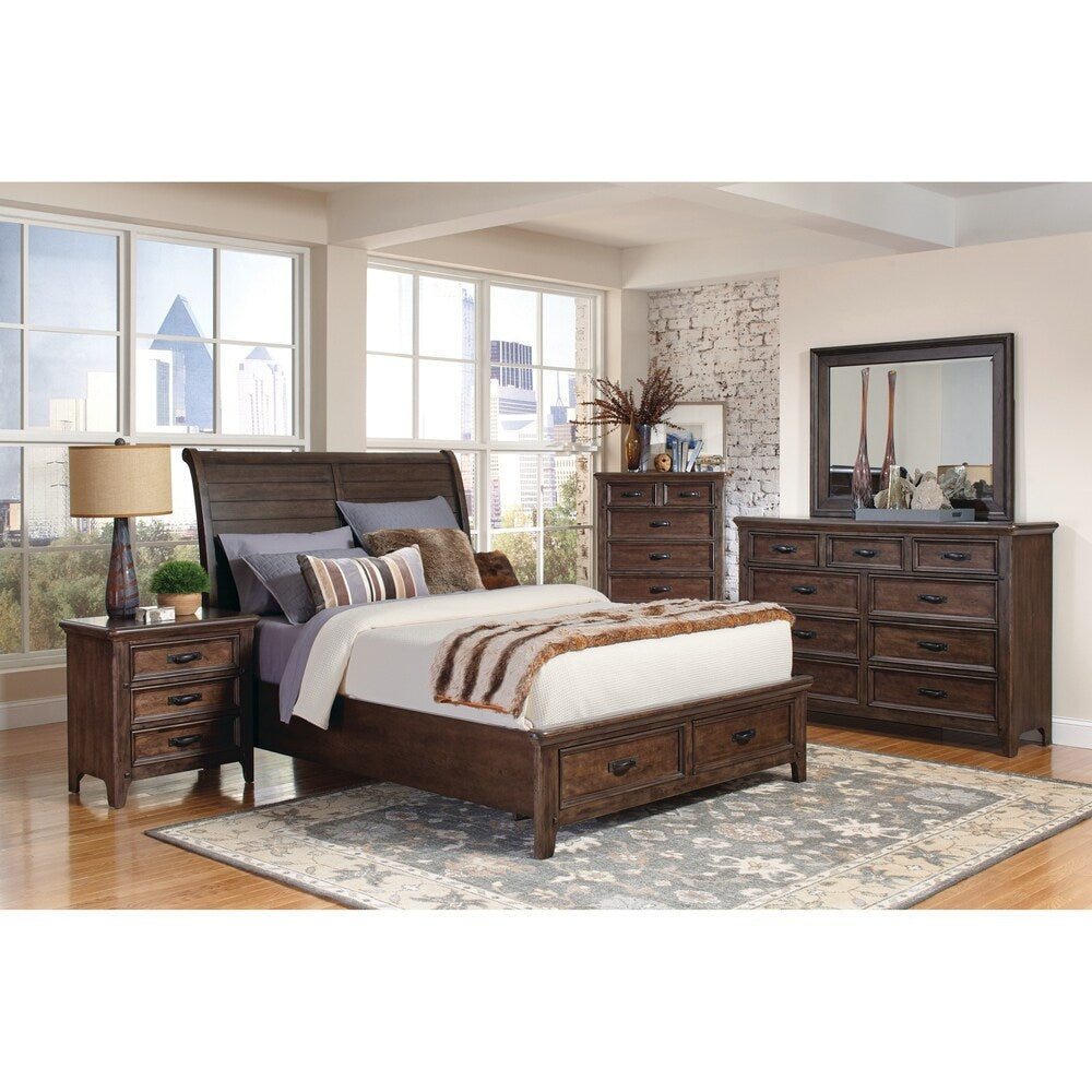 Ives Traditional Antique Mink 5-piece Bedroom Set