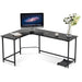 MCombo Corner Desk L-Shaped Desk for Home Office, MDF 7121