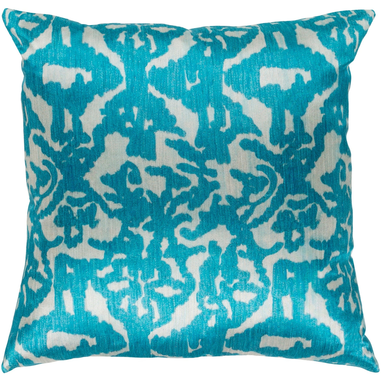 Ivona Traditional Teal Feather Down or Poly Filled Throw Pillow 20-inch