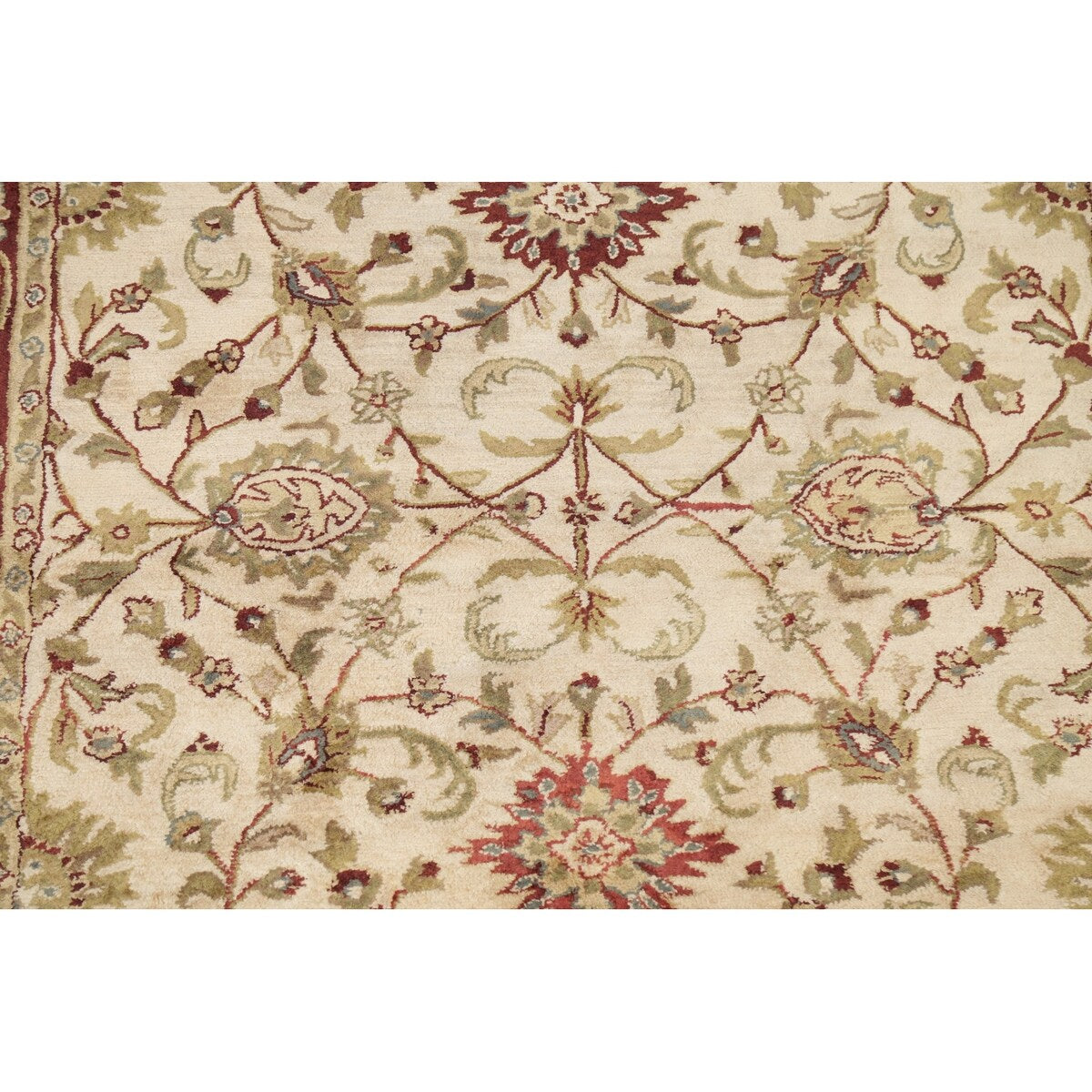 Floral Agra Oriental Area Rug Hand-tufted Wool Carpet - 5'3" x 8'3"