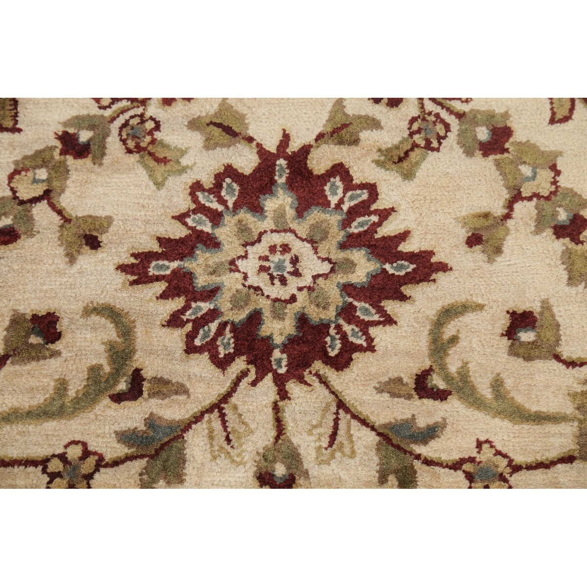 Floral Agra Oriental Area Rug Hand-tufted Wool Carpet - 5'3" x 8'3"