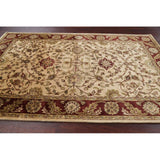 Floral Agra Oriental Area Rug Hand-tufted Wool Carpet - 5'3" x 8'3"
