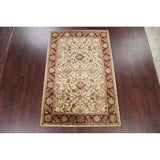 Floral Agra Oriental Area Rug Hand-tufted Wool Carpet - 5'3" x 8'3"