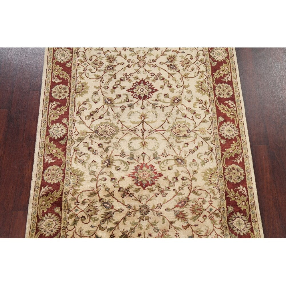 Floral Agra Oriental Area Rug Hand-tufted Wool Carpet - 5'3" x 8'3"