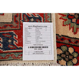 Ivory Kazak Foyer Rug Traditional Handmade Wool Carpet - 2'9"x 4'0"