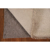 Ivory Solid Contemporary Moroccan Rug Hand-knotted Wool Carpet - 2'0" x 3'0"