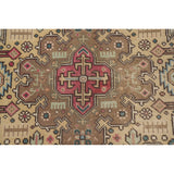 Ivory Tabriz Persian Vintage Area Rug Hand-knotted Wool Carpet - 6'4" x 9'5"
