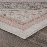 Sevita Gray and Blush Pink Oriental Area Rug